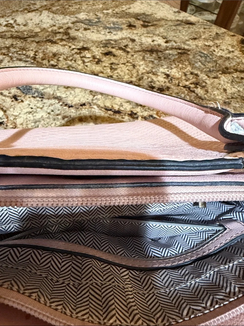 Structured Pink Leather Tote Bag - Elegant Everyday Carry